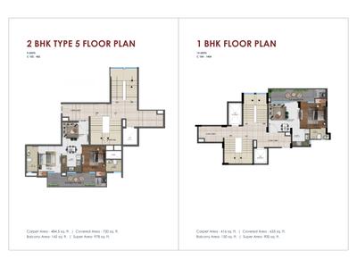 Image of 1750 Sq.ft 3 BHK Apartment / Flat for sale in Mayfair Park, Sanauli, Zirakpur for Rs. 8520000