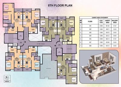 Image of 893 Sq.ft 2 BHK Apartment / Flat for sale in Heritage Rajmudra Nagari, Fursungi, Pune for Rs. 4200000