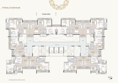 Image of 830 Sq.ft 2 BHK Apartment / Flat for sale in Tricity Crest, Panvel, Navi Mumbai for Rs. 9800000