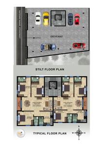 Image of 1350 Sq.ft 3 BHK Apartment / Flat for sale in Woddies Double Heights, Valasaravakkam, Chennai for Rs. 15100000