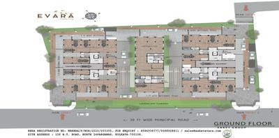 Image of 839 Sq.ft 3 BHK Apartment / Flat for sale in Saket Evara, Baranagar, Kolkata for Rs. 9100000