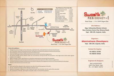 Image of 1325 Sq.ft 3 BHK Apartment / Flat for sale in Maniratnam Swastik Residency 1, Chanod Colony, Vapi for Rs. 3500000