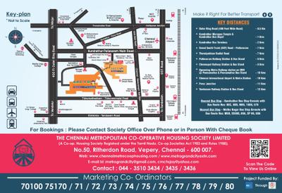 Image of 1000 Sq.ft 3.5 BHK Apartment / Flat for sale in The Chennai Metro Grand City, Kundrathur, Chennai for Rs. 8100000