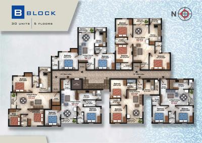 Image of 1225 Sq.ft 2.5 BHK Apartment / Flat for sale in Rajus Maruthi, Korattur, Chennai for Rs. 14553500