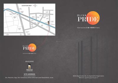 Image of 2720 Sq.ft 4 BHK Apartment / Flat for sale in Prestige Oliva Pride, Bhimrad, Surat for Rs. 13500000