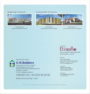 Image of 1135 Sq.ft 2 BHK Apartment / Flat for sale in GR Elysium 3, K R Puram, Bengaluru for Rs. 11500000