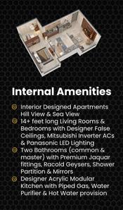 Image of 750 Sq.ft 2 BHK Apartment / Flat for sale in Queenstown Springs, Ghansoli, Navi Mumbai for Rs. 14500000