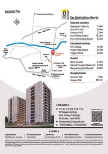 Image of 1025 Sq.ft 2 BHK Apartment / Flat for sale in Kodre Blossom Park Building A, Mundhwa, Pune for Rs. 8200000