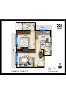 Image of 800 Sq.ft 2 BHK Apartment / Flat for sale in Yash Parekh Celeste, Goregaon West, Mumbai for Rs. 24000000