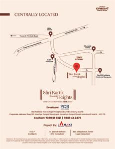 Image of 1742 Sq.ft 3 BHK Apartment / Flat for sale in Shri Kartik Swami Heights, Tidke Colony, Nashik for Rs. 12542000