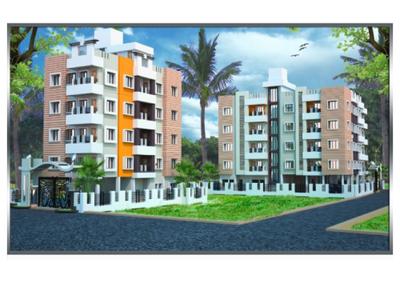 Image of 675 Sq.ft 1 RK Apartment / Flat for sale in Rajlakshmi Lakeside Empire, Boral, Kolkata for Rs. 1900000