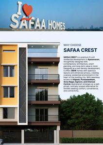 Image of 1345 Sq.ft 3 BHK Apartment / Flat for sale in SAFAA CREST, Ayanavaram, Chennai for Rs. 17485000