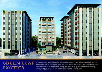 Image of 1100 Sq.ft 3 BHK Apartment / Flat for sale in Vraj GREEN LEAF EXOTICA, Bhayli, Vadodara for Rs. 6000000
