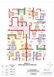 Image of 1645 Sq.ft 3 BHK Apartment / Flat for sale in SJ Capital Pride, Argora, Ranchi for Rs. 8500000