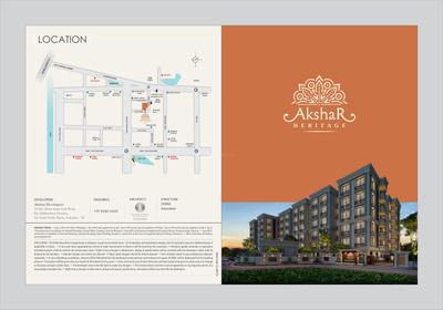 Image of 628 Sq.ft 2 BHK Apartment / Flat for sale in Akshar Heritage, BSNL Colony, Vadodara for Rs. 6500000