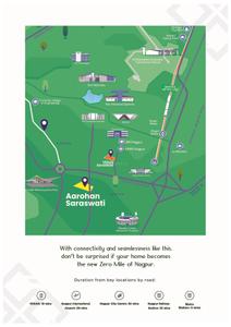 Image of 1394 Sq.ft Residential Plot / Land for sale in Aarohan Saraswati, Samruddhi Mahamarg, Nagpur for Rs. 4300000