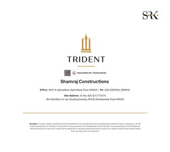 Image of 1100 Sq.ft 3 BHK Apartment / Flat for sale in Shamraj Trident, Dhankawadi, Pune for Rs. 13500000