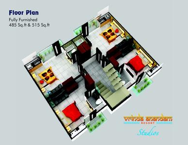 Image of 515 Sq.ft 1 RK Builder Floor for sale in Vrinda Anandam, Bankebihari Colony, Vrindavan for Rs. 4500000