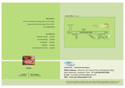 Image of 612 Sq.ft 1 BHK Apartment / Flat for sale in Venkatesh Oxy Valley Phase 1, Wagholi, Pune for Rs. 3800000
