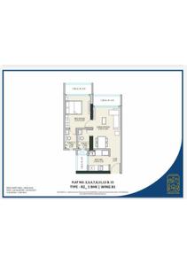 Image of 644 Sq.ft 1 BHK Apartment / Flat for sale in JP Codename Dream Home Tower C, Mira Road East, Mira Bhayandar for Rs. 7250000