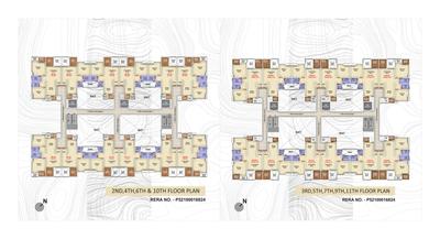 Image of 987 Sq.ft 2 BHK Apartment / Flat for sale in Majestique Memories 90 Phase II, Mohammed Wadi, Pune for Rs. 4500000