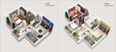 Image of 669 Sq.ft 2 BHK Apartment / Flat for sale in JP Symphony, Ambernath East, Ambernath for Rs. 3900000
