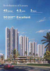 Image of 1479 Sq.ft 3 BHK Apartment / Flat for sale in Sunteck Sky Park 3, Mira Road East, Mira Bhayandar for Rs. 20700000