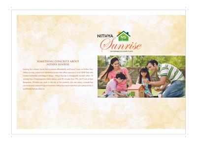 Image of 1160 Sq.ft 2 BHK Apartment / Flat for sale in Nithya Sunrise, Whitefield, Bengaluru for Rs. 15000000