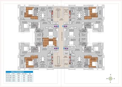 Image of 1650 Sq.ft 3 BHK Apartment / Flat for sale in Trilochan Muralidhara Heights, Patrapada, Bhubaneswar for Rs. 15000000