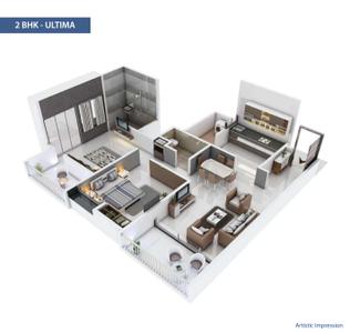 Image of 1150 Sq.ft 2 BHK Apartment / Flat for sale in Yash Florencia C Wing, Kondhwa, Pune for Rs. 6500000
