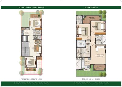 Image of 2495 Sq.ft 4 BHK Apartment / Flat for sale in Signature Global Park II, Sector 36, Gurgaon for Rs. 40000000