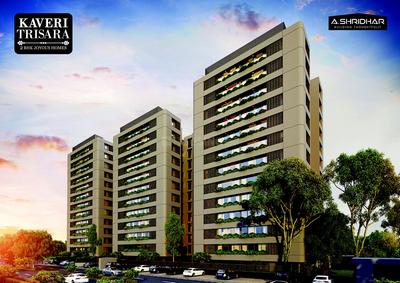 Image of 1249 Sq.ft 2 BHK Apartment / Flat for sale in A Shridhar Kaveri Trisara, Shilaj, Ahmedabad for Rs. 6500000