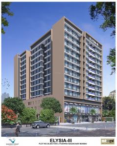 Image of 1105 Sq.ft 2 BHK Apartment / Flat for sale in Bhagwati Elysia III, Pushpak Nagar, Navi Mumbai for Rs. 8100000