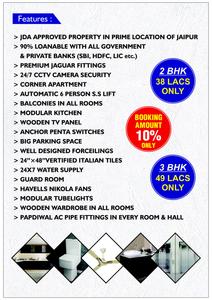 Image of 969 Sq.ft 2 BHK Apartment / Flat for sale in Parth Sarthi Residency, Sunder Nagar, Jaipur for Rs. 4500000