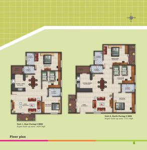 Image of 1292 Sq.ft 2 BHK Apartment / Flat for sale in Saravana Tranquil Heights, Vidyaranyapura, Bengaluru for Rs. 7200000