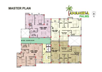Image of 1180 Sq.ft 3 BHK Apartment / Flat for sale in Anamika Palms, Kamalgazi, Kolkata for Rs. 4800000