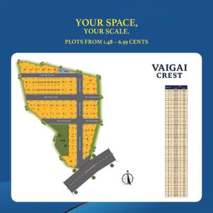 Image of 1099 Sq.ft 2.5 BHK Villa for sale in G Square Vaigai Crest, Viraganoor, Madurai for Rs. 600000