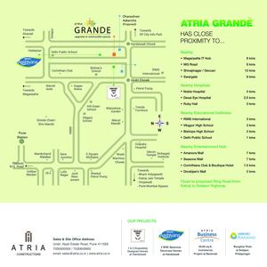 Image of 1000 Sq.ft 2 BHK Apartment / Flat for sale in Atria Grande, Handewadi, Pune for Rs. 6700000