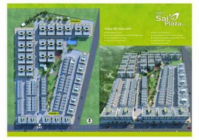 Image of 1000 Sq.ft 2 BHK Apartment / Flat for sale in Amrut Sai Plaza Phase II, MIDC, Aurangabad for Rs. 3500000