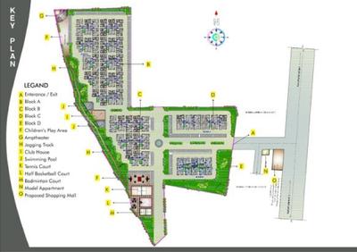 Image of 806 Sq.ft 2 BHK Apartment / Flat for sale in Karsten Palm Groves Block A, Marsur, Bengaluru for Rs. 4500000