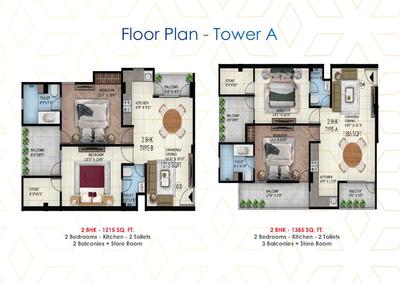 Image of 1550 Sq.ft 3 BHK Apartment / Flat for sale in Sunwest Homes 107, Sector 107, Noida for Rs. 7750000