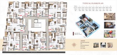 Image of 1442 Sq.ft 3 BHK Apartment / Flat for sale in Habulus Sai Elite Apartment, Electronic City, Bengaluru for Rs. 7346000