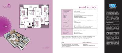 Image of 1152 Sq.ft 2 BHK Apartment / Flat for sale in UDB Orchid, Bhankrota, Jaipur for Rs. 3800000