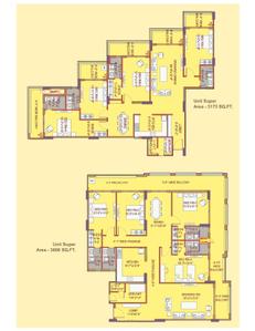 Image of 2297 Sq.ft 3 BHK Apartment / Flat for sale in Pacific Eiffel Homes, Sahastradhara Road, Dehradun for Rs. 21840500