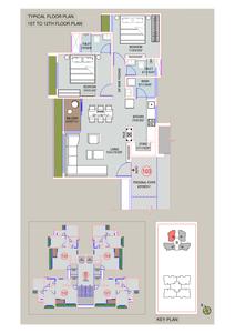 Image of 1440 Sq.ft 2 BHK Apartment / Flat for sale in Alpesh Shlok Elanza, Gota, Ahmedabad for Rs. 7600000