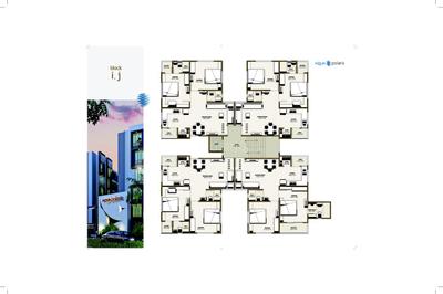 Image of 1260 Sq.ft 2 BHK Apartment / Flat for sale in Yash Aqua Polaris, Nana Chiloda, Ahmedabad for Rs. 4200000