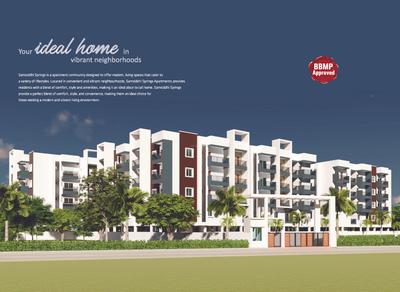 Image of 1319 Sq.ft 3 BHK Apartment / Flat for sale in Samsiddhi Springs, Whitefield, Bengaluru for Rs. 14500000