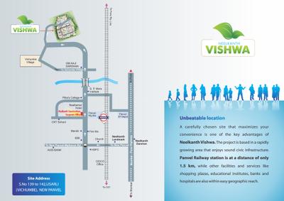 Image of 676 Sq.ft 1 BHK Apartment / Flat for sale in Neelkanth Vishwa, Panvel, Navi Mumbai for Rs. 4900000