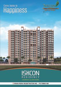Image of 1100 Sq.ft 2 BHK Apartment / Flat for sale in Iskcon Residency Phase 1, Ambernath East, Ambernath for Rs. 3900000