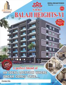 Image of 1493 Sq.ft 3 BHK Apartment / Flat for sale in Shri Balaji Heights VI, Kanakpura, Jaipur for Rs. 6100000